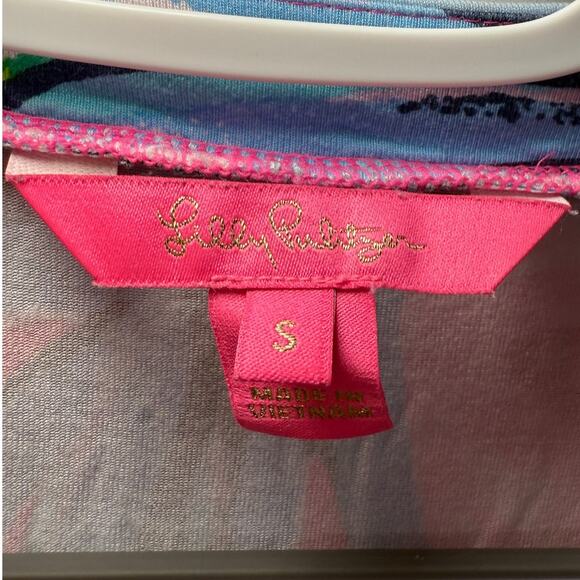 Lilly Pulitzer floral ruffle Jessalynne wrap dress womens small tropical boho - Picture 4 of 10